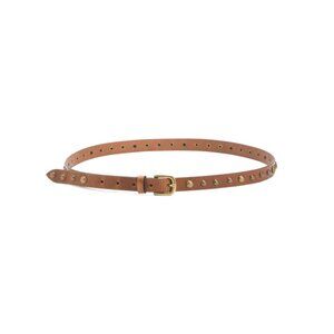 POST & CO Cuoio Made In Italy Leather Multi Studs Belt